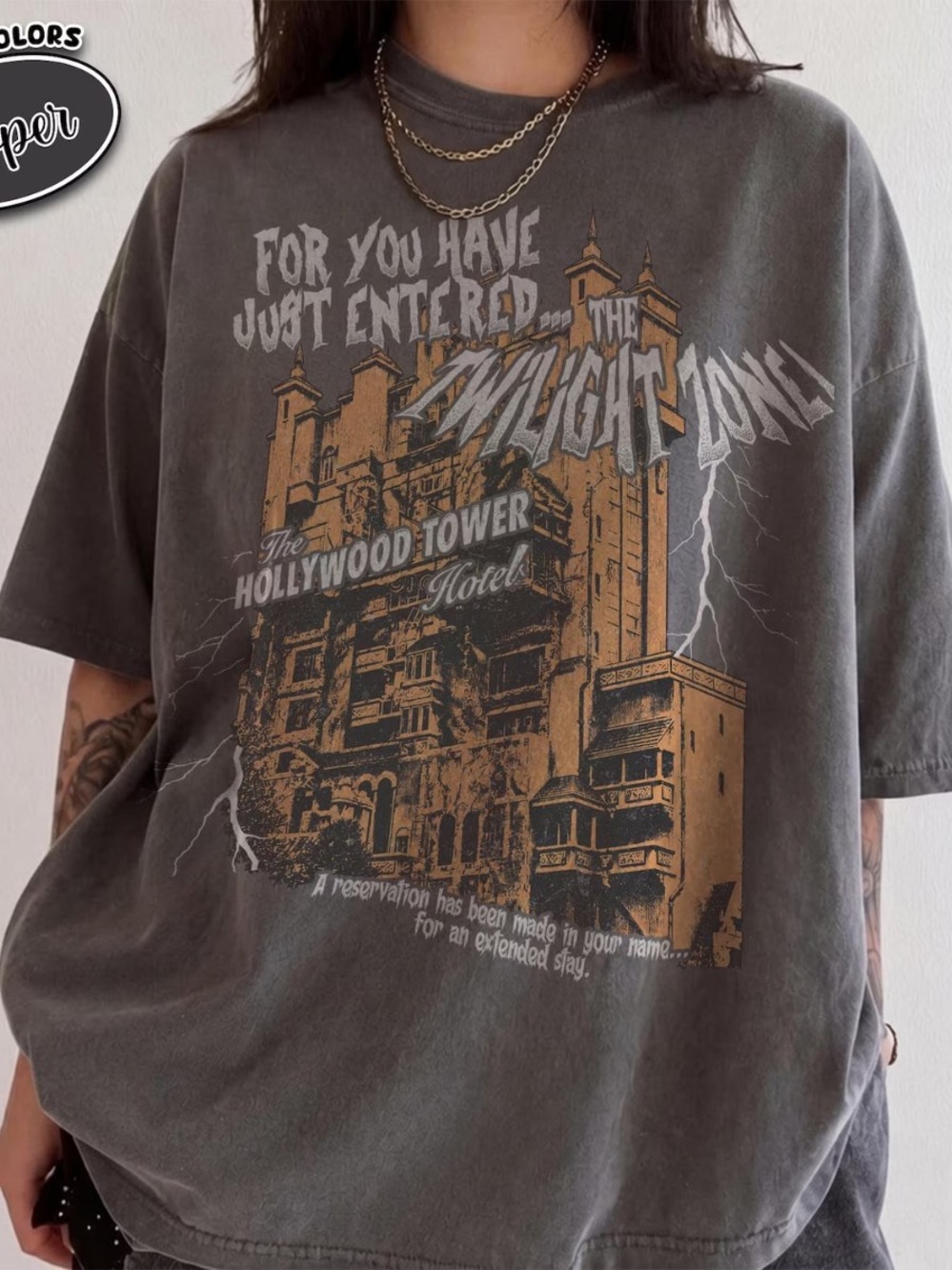 The Tower Hotel Graphic Tee - Pepper